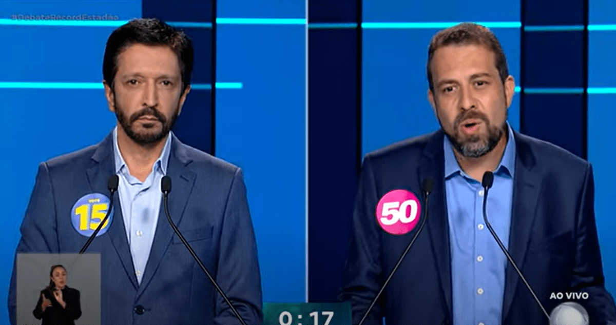 Blackout, ghosts of the past and alliances are highlights of the debate between Nunes and Boulos