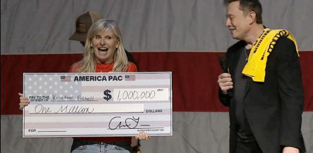 Mulher foi a primeira ganhadora do prêmio milionário promovido por Musk