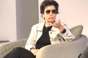 Kara Swisher, technology journalist, speaking in London about payment for creative industry-generated content by artificial intelligence companies