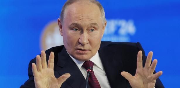 O presidente Vladimir Putin; Rússia é suspeita de plano de colocar objetos incendiários em encomendas