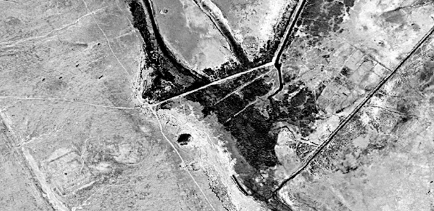 O campo da batalha de al-Qadisiyyah, que aconteceu entre soldados muçulmanos e o Império Sassânida no ano 636 ou 637 d.C