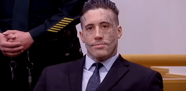 Foto de Wade Wilson durante sessão de julgamento nos Estados Unidos