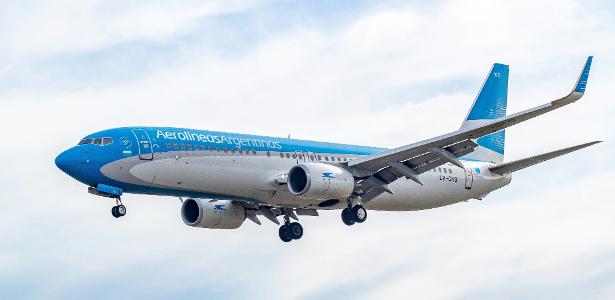 Avião das Aerolíneas Argentinas