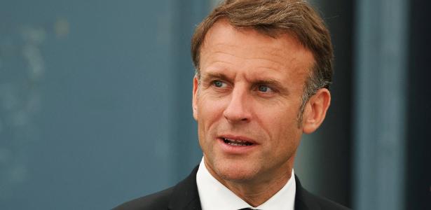 10.jun.2024 - O presidente da França, Emmanuel Macron