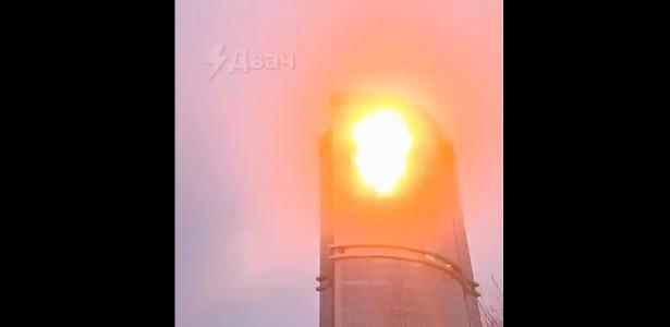 Ukrainian drone hits building in Russia; video