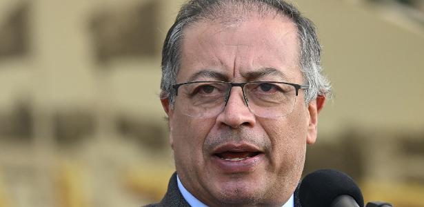 O presidente da Colômbia, Gustavo Petro, em Bogotá