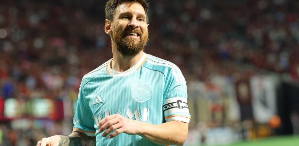 Messi durante partida do Inter Miami contra o Atlanta United