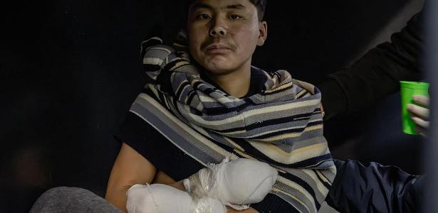 Soldado norte-coreano capturado pelas forças ucranianas em conflito na região de Kursk; o presidente Volodymyr Zelensky divulgou as imagens em sua conta no aplicativo Telegram