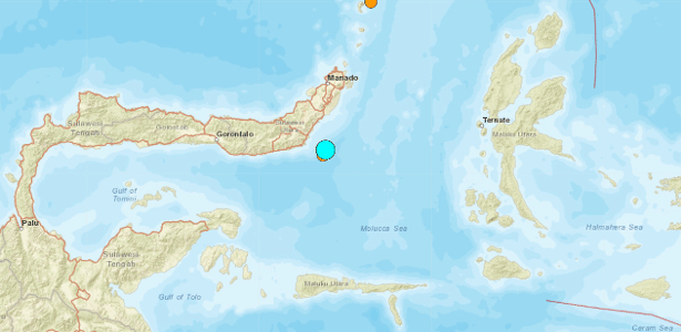 O registro do terremoto na Indonésia