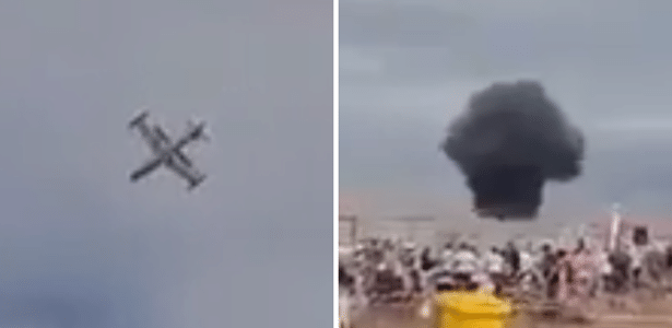 Avião caiu durante show aéreo na Cidade do Cabo, África do Sul