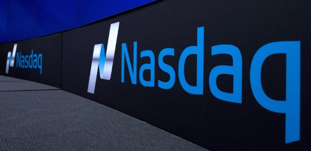 Logotipo da Nasdaq, Bolsa de Valores eletrônica e reúne ações de empresas de eletrônica, informática, telecomunicações e biotecnologia