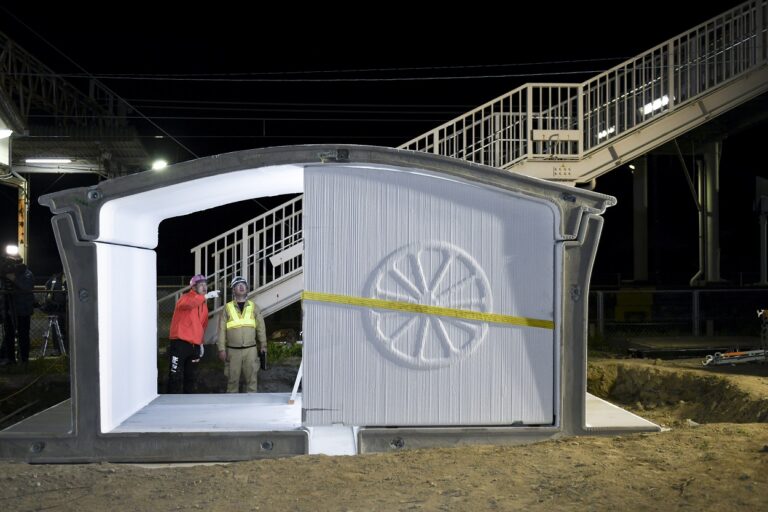 As Japan built a 3D printed train station in 6 hours
