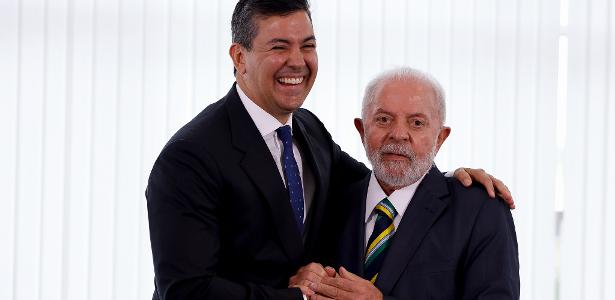 Lula e o presidente do Paraguai, Santiago Peña