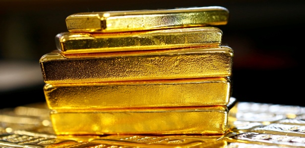 Barras de ouro, ouro em barra, onça troy, metal precioso, cotação