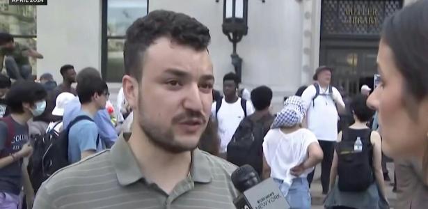 Mahmoud Khalil, aluno da Universidade de Columbia, em Nova York, foi preso pelo governo Trump no dia 8 de março