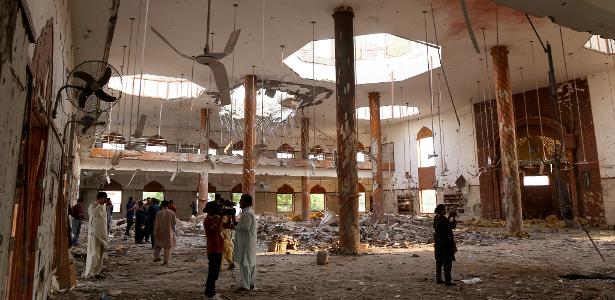 7.mai.2025 - Prédio atingido por ataque indiano em Bahawalpur, Paquistão