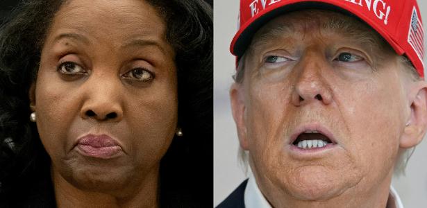 'It is interesting a woman, a black lady, Peitar Trump'