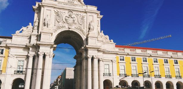 Praça do Comércio, em Lisboa, Portugal