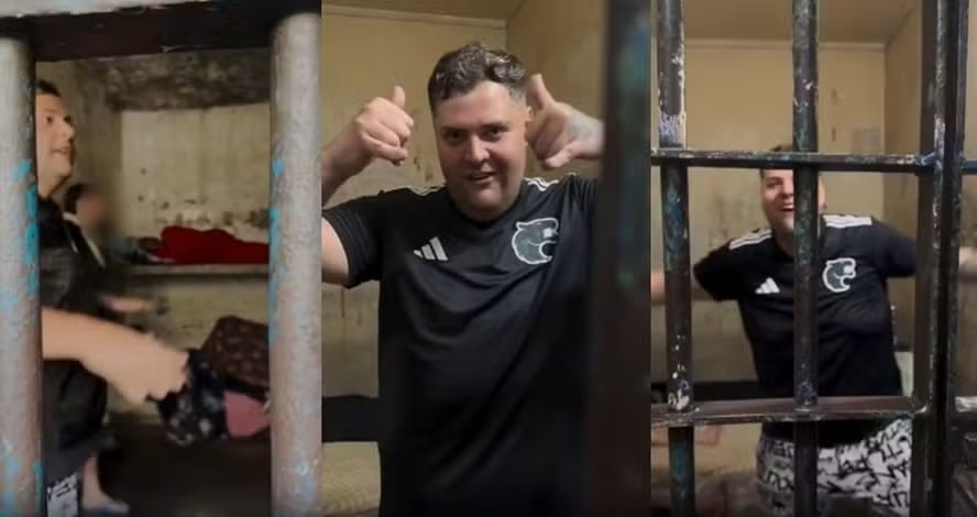 Influencer arrested in operation against Bets records video in the cell before paying bail