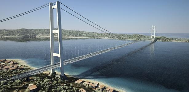 Ponte ligará continente italiano e Sicília a partir do Estreito de Messina.