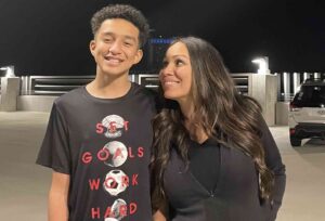 Megan Garcia and Sewell Setzer, a young man who died from suicide in the USA