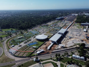 Aerial View of Belém, headquarters of COP30