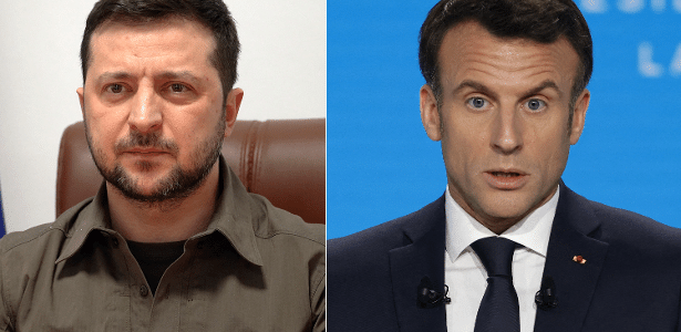 O apoio a Kiev foi liderado pelo presidente francês, Emmanuel Macron, que reuniu líderes europeus em Paris