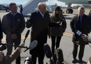 Donald Trump in an interview with journalists