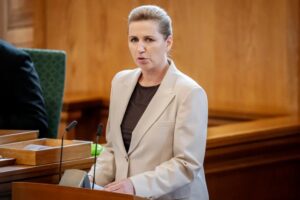 Prime Minister of Denmark, Mette Frederiksen, speaking in Parliament