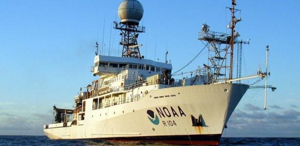 Navio Ronald H. Brown reúne sensores científicos de última geração