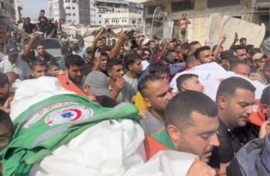 Funeral of Al Jazeera journalists in Gaza