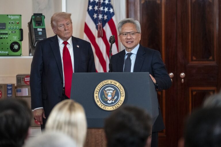 How Trump and the Nvidia CEO became partners on the international stage
