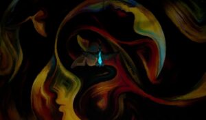 Photography art was the award-winning image in the creativity category and shows a blue bird next to a butterfly on a colorful background