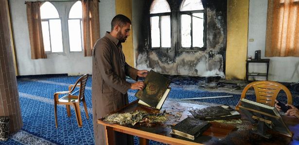 Mesquita na Cisjordânia foi incendiada em ataque
