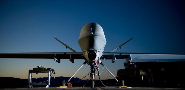 4.jan.2020 -- O drone militar MQ-9 Reaper usado pelos EUA no ataque aéreo que resultou na morte do general iraniano Qassem Suleimani