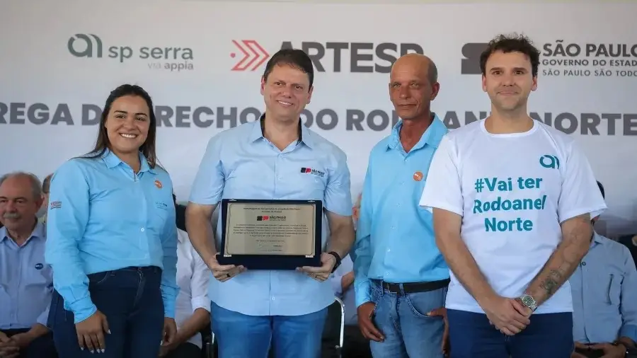 Inauguration of the Rodoanel Norte becomes the stage for a clash between Tarcísio and Mercadante