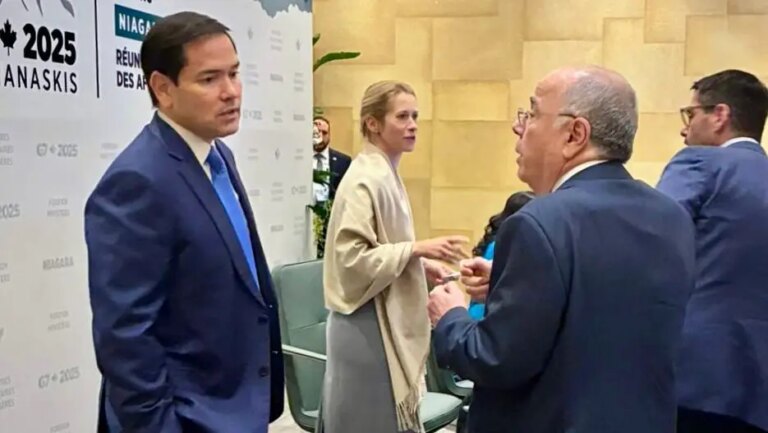 Mauro Vieira e Marco Rubio se encontraram no Canadá. Foto: Divulgação/MRE