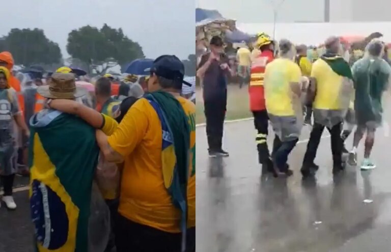 Nikolas Ferreira visits supporters struck by lightning during an event in Brasília
