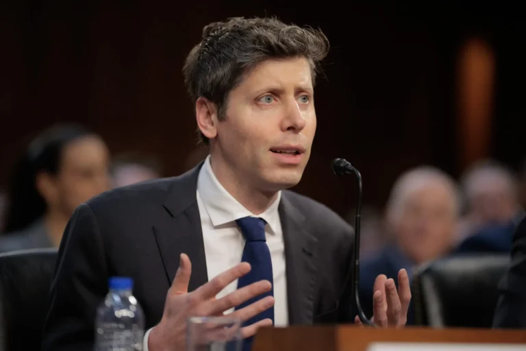 Sam Altman, CEO da OpenAI, criadora do ChatGPT (Foto: Chip Somodevilla/Getty Images/The New York Times Licensing Group)