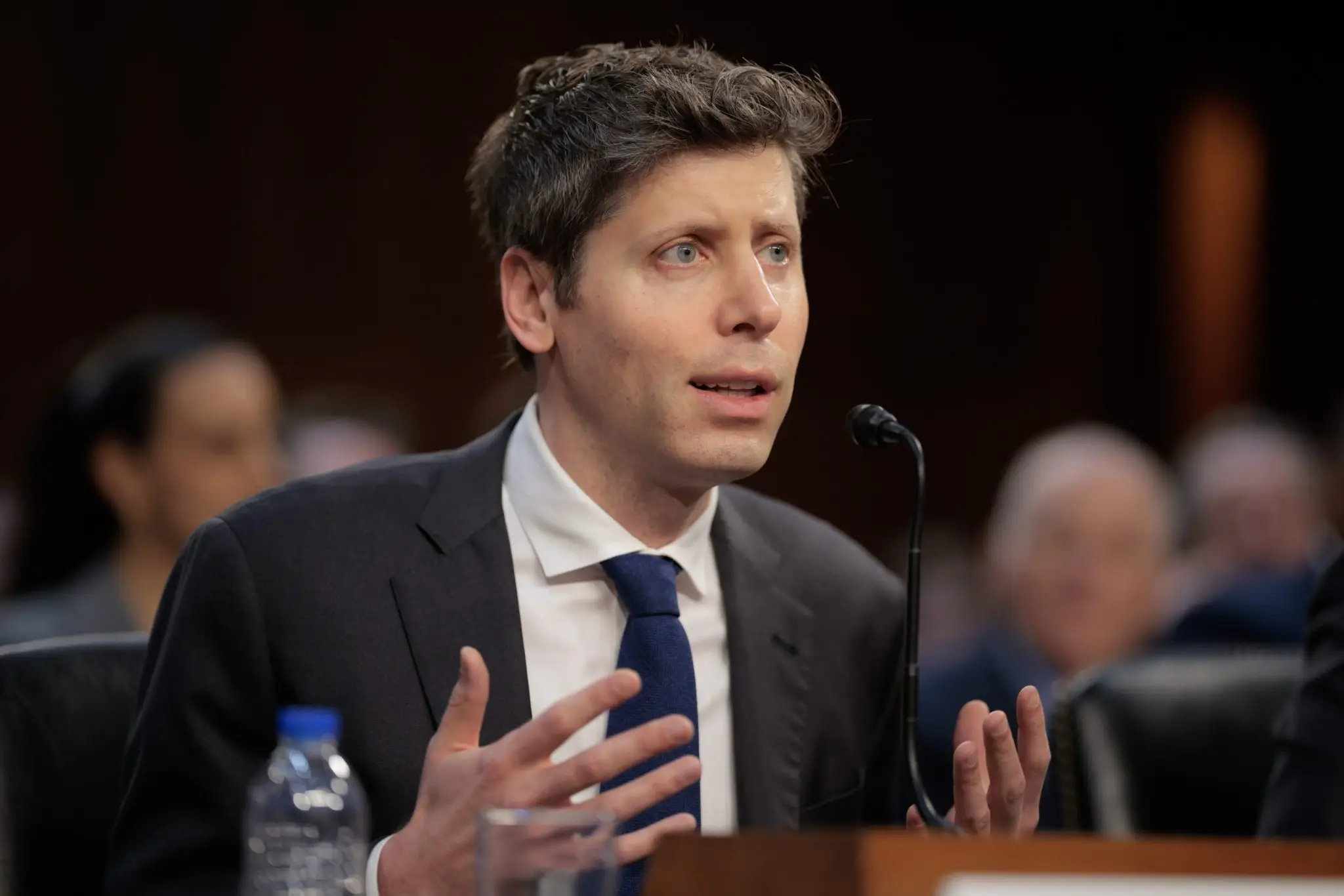 Sam Altman, CEO da OpenAI, criadora do ChatGPT (Foto: Chip Somodevilla/Getty Images/The New York Times Licensing Group)