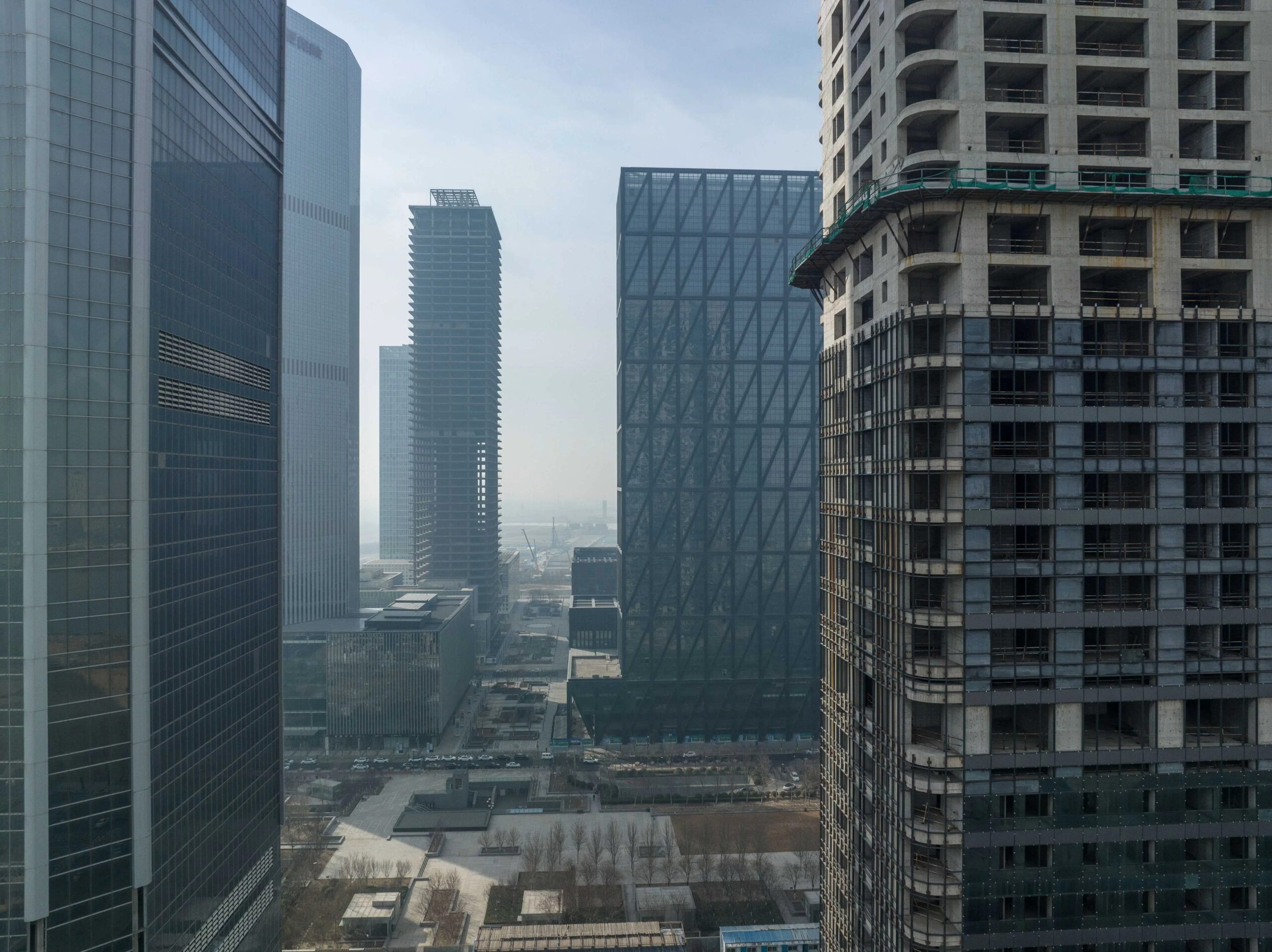 Prédios na China, que ainda lida com crise imobiliária iniciada 4 anos atrás (Foto: Qilai Shen/The New York Times/Arquivo)