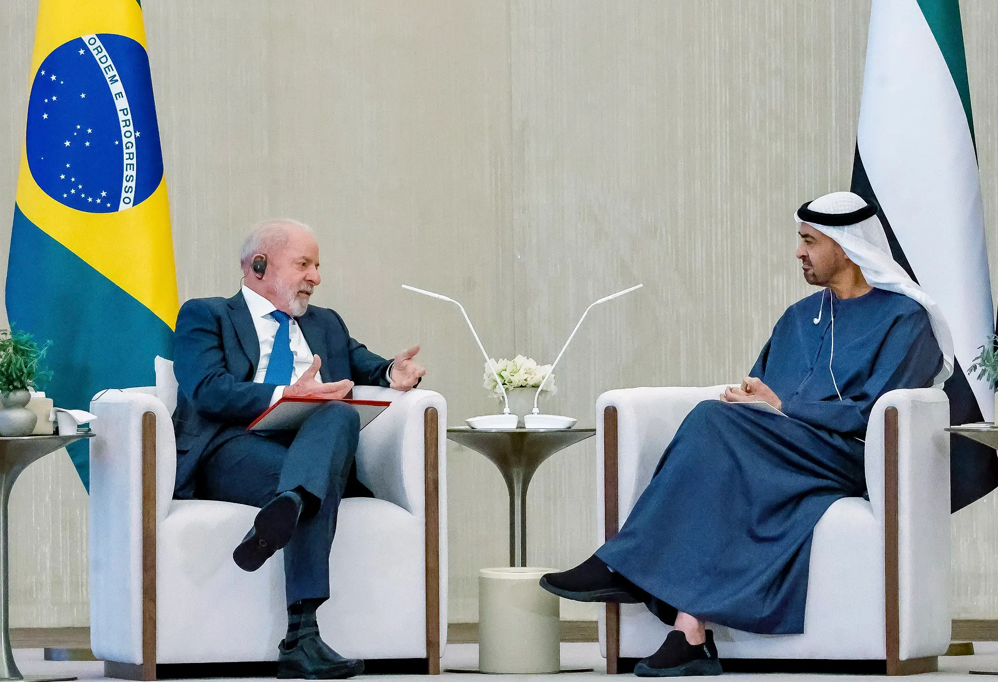 Lula meets with the president of the Emirates and discusses progress in the Mercosur-UAE agreement