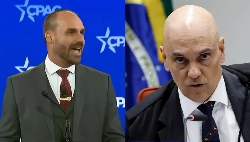 Eduardo Bolsonaro says Moraes blocked his and his wife's accounts and cites persecution