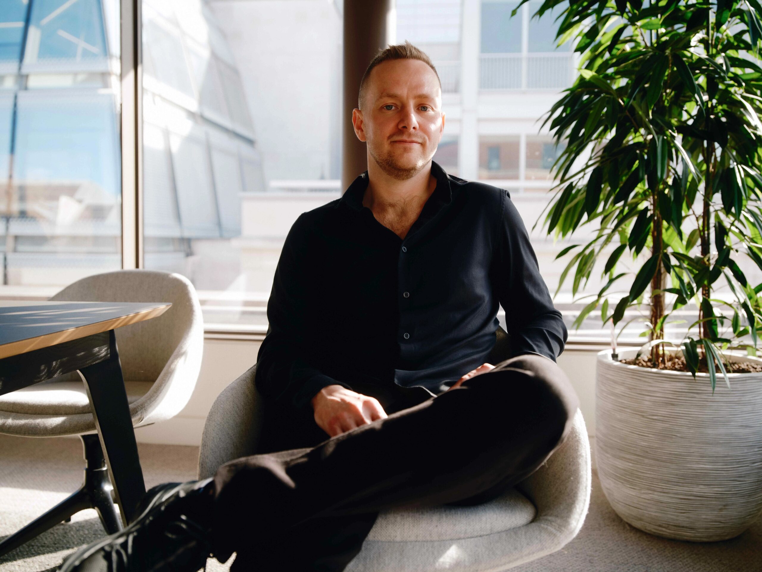 Josh Payne, que era mineiro de carvão e virou CEO de empresa gigante de data center (Foto: Charlotte Hadden/The New York Times)