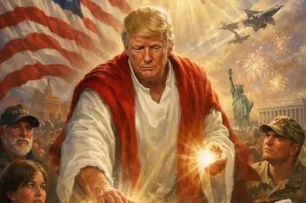 After criticizing the Pope, Trump posts an image in which he appears as a figure similar to Jesus
