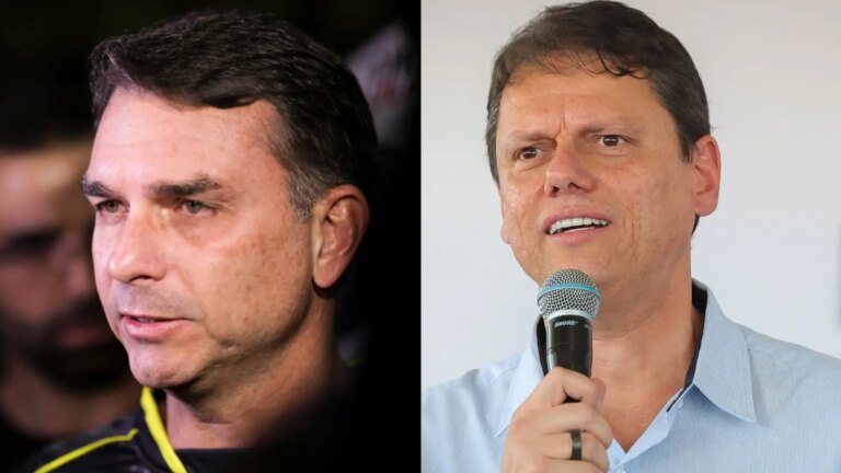 Tarcísio will not go to an event with Flávio Bolsonaro because of the flu, according to advisor
